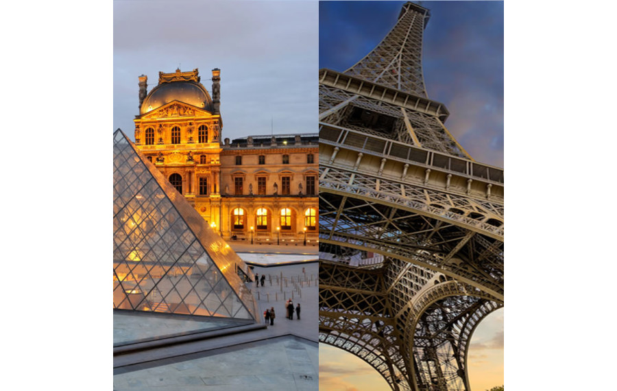 Paris en une journée : Tour Eiffel + Louvre + City Tour 3h