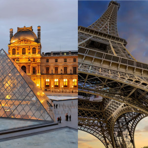 Paris en une journ&eacute;e : Tour Eiffel + Louvre + City Tour 3h