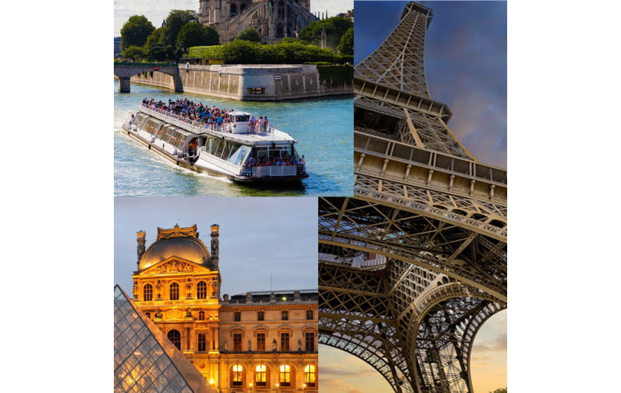 Paris en 1 jour : Tour Eiffel + Croisière + Louvre